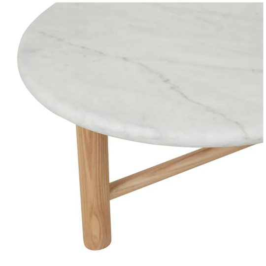 Artie Oval Marble Coffee Table image 3